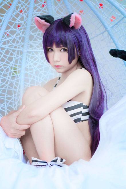 贫乳少女五更琉璃比基尼COS（7）