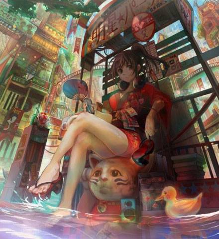 海量二次元耳机少女美图赏析(6)