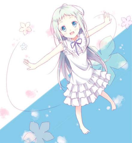 二次元白色连衣裙美少女图赏(10)