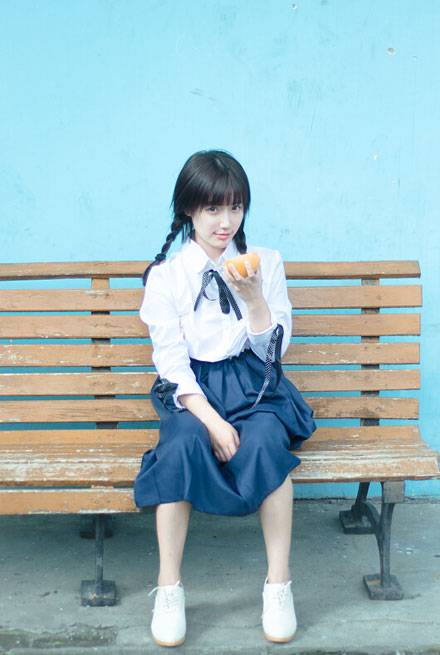 最美校服女生高晴日系制服写真（7）