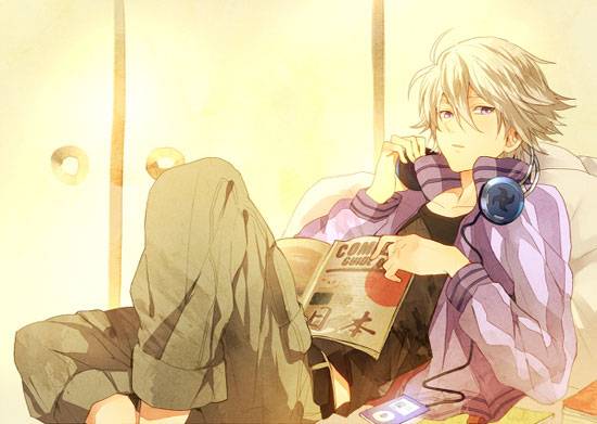 二次元耳机美男图片(12)