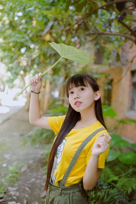 元气少女户外清新写真图片写真（2）