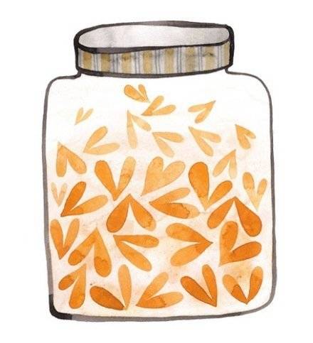 玻璃瓶子插画图片