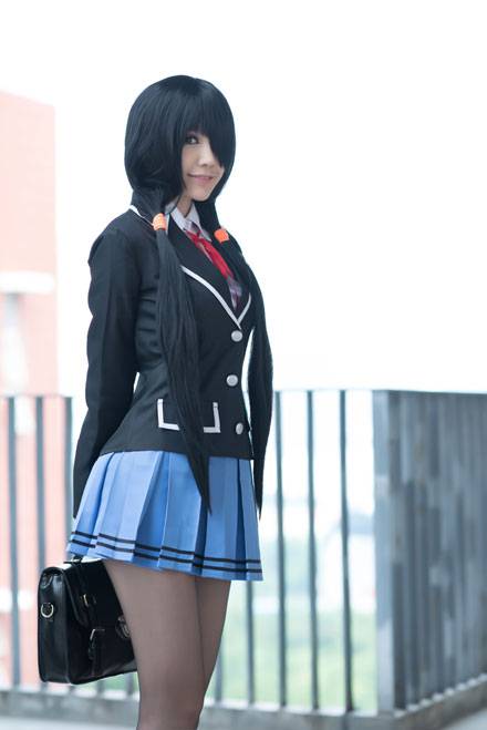 《约会大作战》时崎狂三制服COS（12）