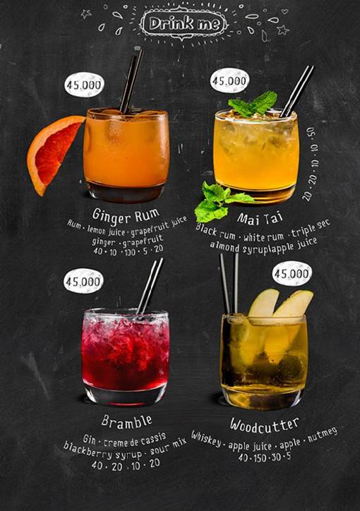 有态度与品位的咖啡店菜单menu设计图片