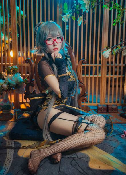 《金丝雀》旗袍洛天依COS（8）