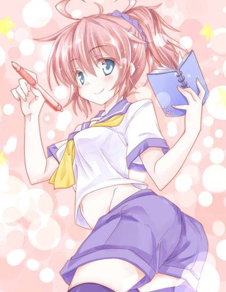 二次元露脐水手服萌妹子福利图集（7）