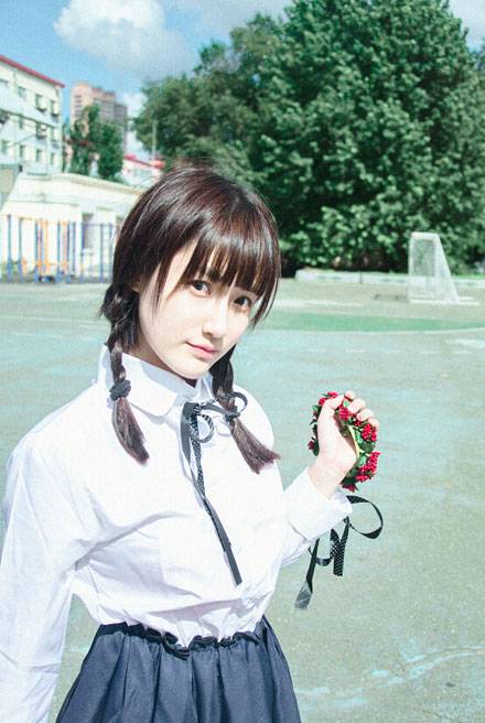 最美校服女生高晴日系制服写真（5）