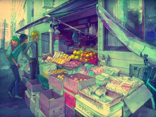 二次元插画大图驾到，请围观