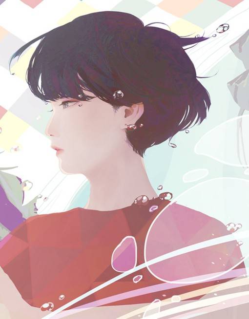 文艺的日系人物插画头像图片