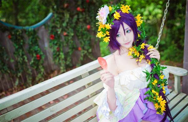 啾小妍SAMA东条希长发公主COS（3）