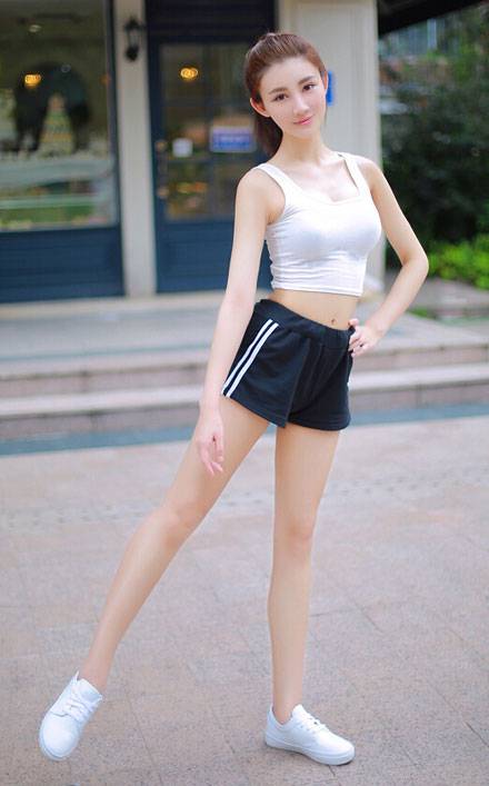 小清新活力美女户外写真（6）