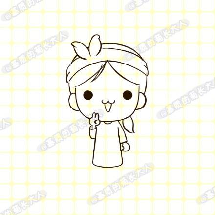 画一位娇滴滴萌萌哒的卡通女生的简笔画教程