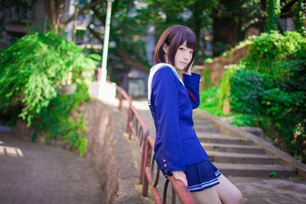 清纯萌妹加藤惠制服COS（8）