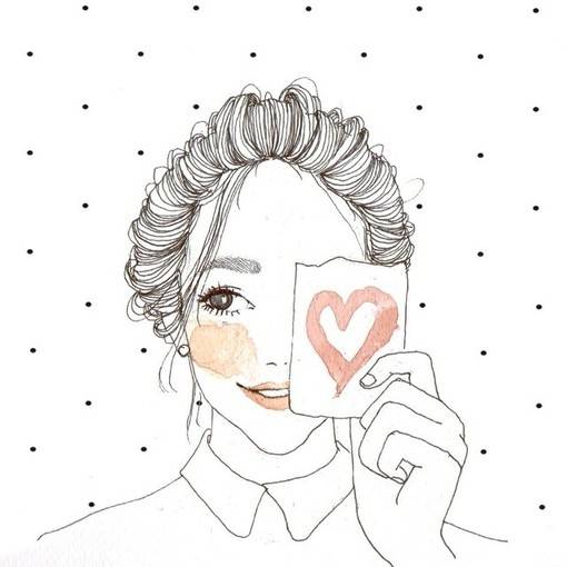 可爱文艺的小清新卡通女生头像