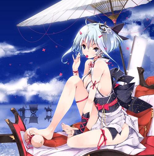 二次元打伞美少女精美图集（15）