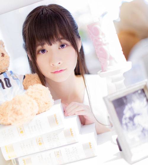 清纯萌妹咖啡馆小清新写真（5）