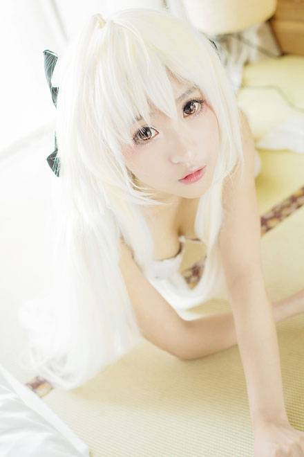 春日野穹内衣白丝福利COS（4）