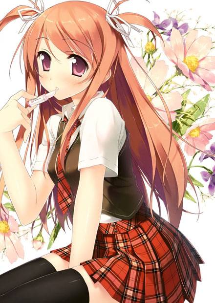 二次元格子裙美少女美图赏（13）