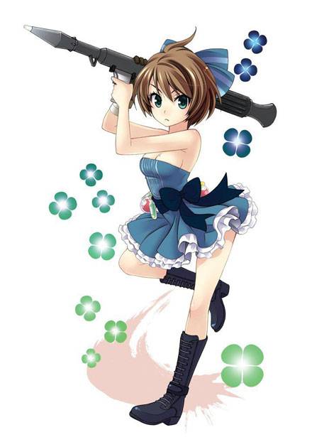 帅气枪械美少女美图(6)