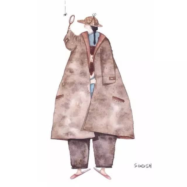 插画师Aliya Askarova关于父爱的暖心水彩画