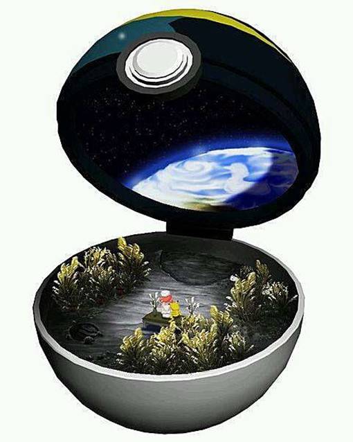 脑洞向，宠物小精灵的精灵球内部是什么样