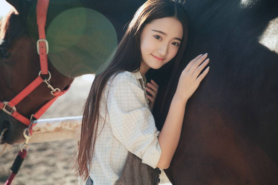 长发妹纸，第1张