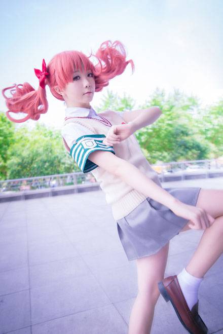 双马尾少女白井黑子神还原COS（12）