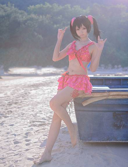 可爱妹子矢泽妮可水着COS（4）