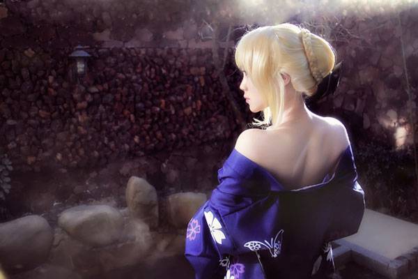 saber泳装cosplay012