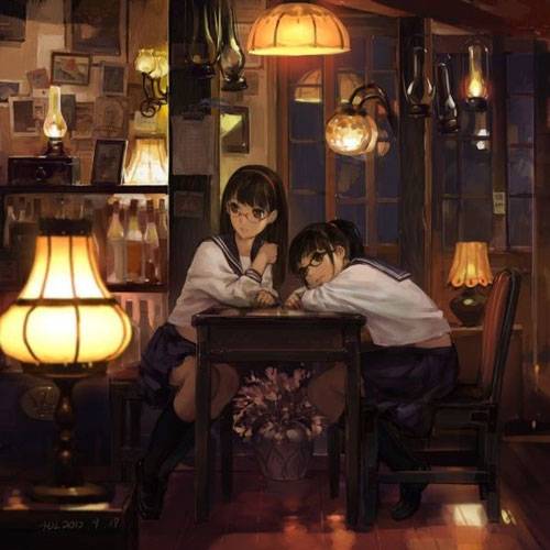 二次元眼镜美少女美图赏（14）