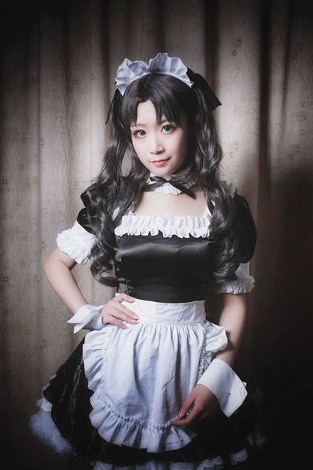 《Fate》远坂凛女仆装Cos（6）