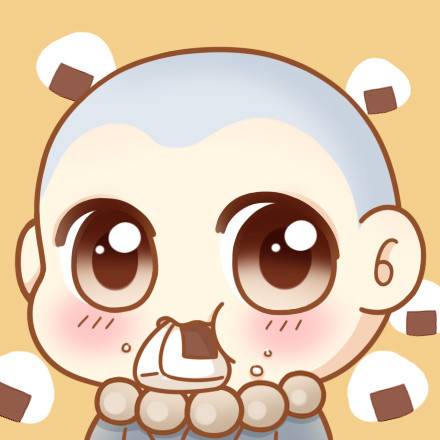 郭斯特原创的小狐狸与小和尚萌哒哒卡通头像