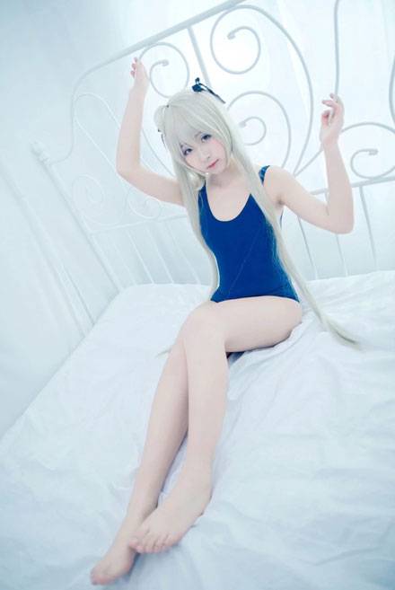 白皙萝莉《缘之空》穹妹死库水COS（8）