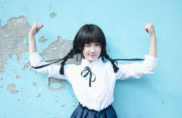 最美校服女生高晴日系制服写真（4）