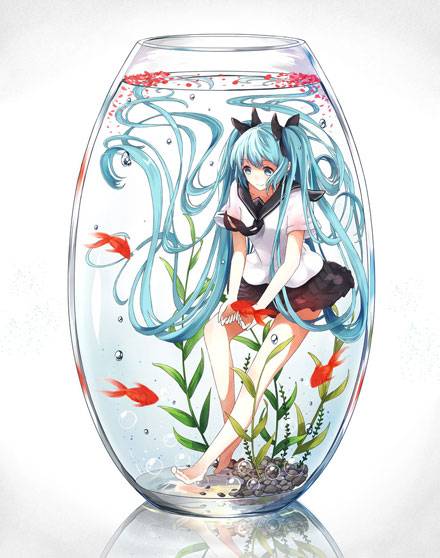 二次元鱼缸中的美少女美图赏（9）