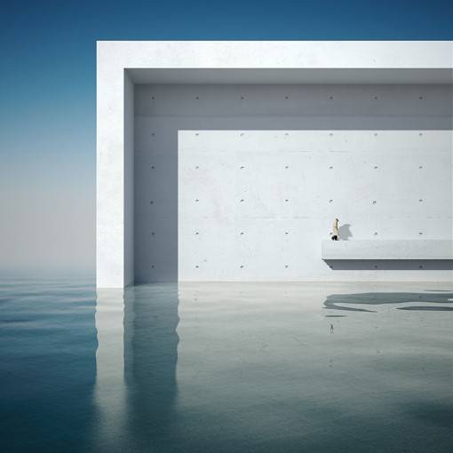 极简主义空间几何图片