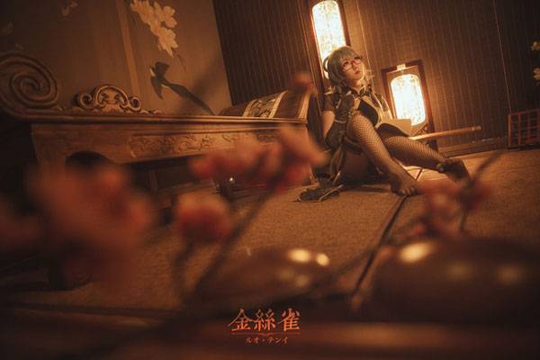 《金丝雀》旗袍洛天依COS（6）