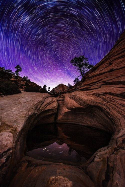 唯美星空摄影图片