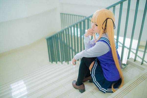 清纯萌妹泽村英梨梨制服COS（7）