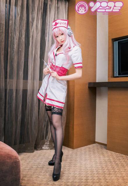 索尼子护士装黑丝福利COS（1）