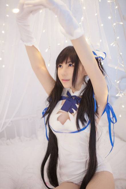 巨乳萝莉赫斯缇雅清纯萌妹COS（2）
