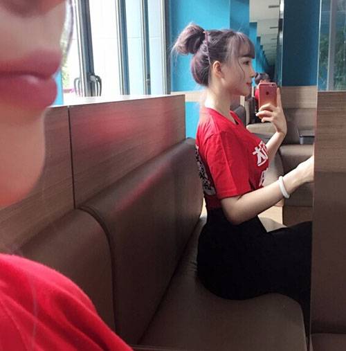 武汉纺大校花周文羽神似angelababy(14)