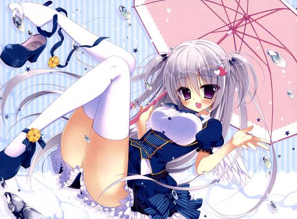 二次元打伞美少女精美图集（6）