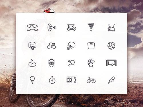 优秀的运动体育类图标ICON素材