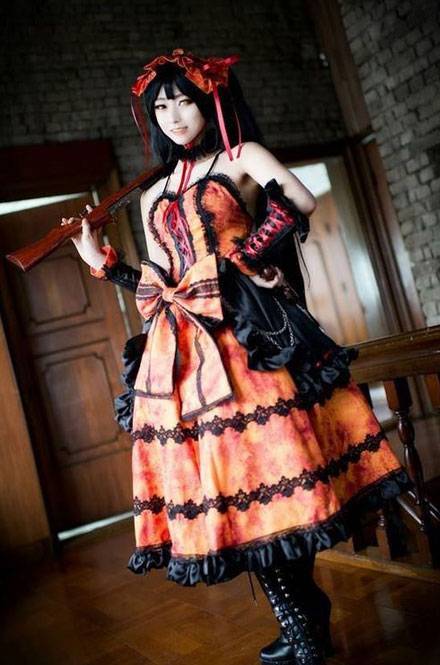 螺旋猫dolljj双色瞳萝莉时崎狂三cos（1）