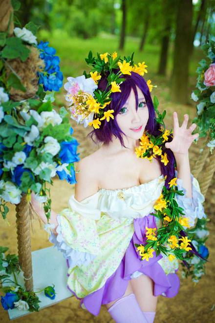 啾小妍SAMA东条希长发公主COS（2）