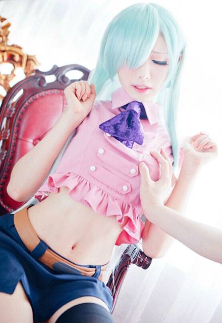 人气coser小梦梦七原罪伊丽莎白cos（3）