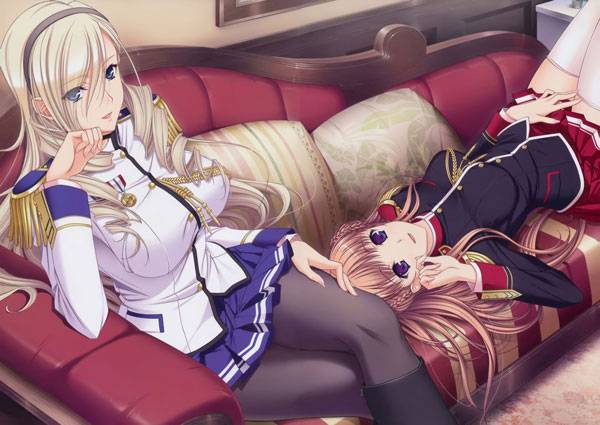 二次元托腮美少女可爱图集一（5）