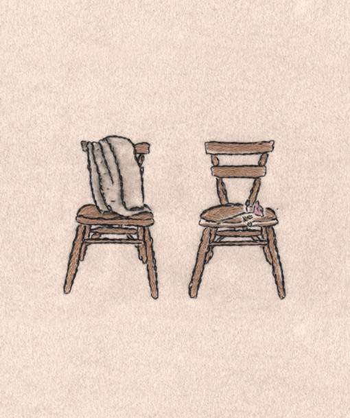 日本插画师円絵的生活类手工刺绣设计作品